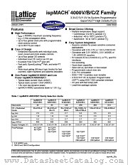LC4128X datasheet pdf Lattice Semiconductor