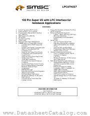 LPC47N227-MN datasheet pdf SMSC Corporation