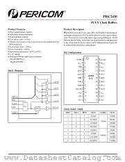 PI6C2410L datasheet pdf Pericom Technology