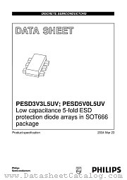 PESD3V3L5UV datasheet pdf Philips