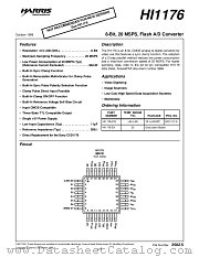 HI1176 datasheet pdf Intersil