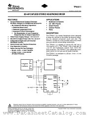TPA4411RTJ datasheet pdf Texas Instruments