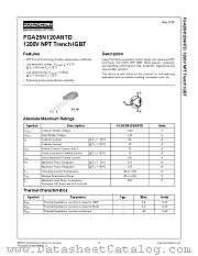 FGA25N12ANTD datasheet pdf Fairchild Semiconductor