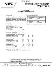 2SK3575 datasheet pdf NEC
