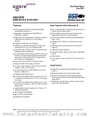 USS-820D datasheet pdf Agere Systems