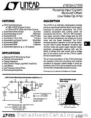 LT1012MH datasheet pdf Linear Technology