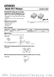 G3VM-41GR5TR datasheet pdf OMRON Electronics