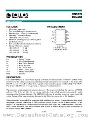 DS1809-050 datasheet pdf MAXIM - Dallas Semiconductor
