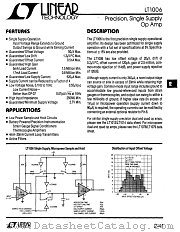 LT1006CN8 datasheet pdf Linear Technology
