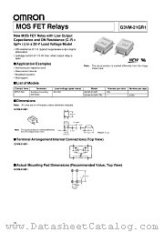 G3VM-21GR1 datasheet pdf OMRON Electronics