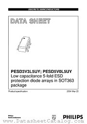 PESD3V3L5UY datasheet pdf Philips