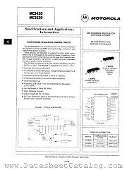 MC3420P datasheet pdf Motorola