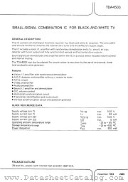 TDA4503 datasheet pdf Philips
