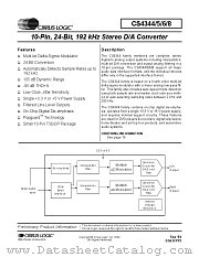 CS4346-CZZ datasheet pdf Cirrus Logic