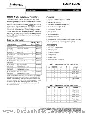 EL4340 datasheet pdf Intersil