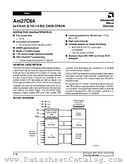 AMD27C64-120PC datasheet pdf Advanced Micro Devices