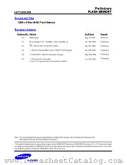 K9T1G08U0M datasheet pdf Samsung Electronic