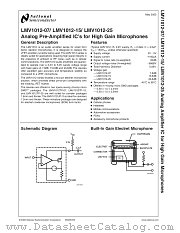 LMV1012-07 datasheet pdf National Semiconductor