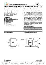G5111 datasheet pdf Global Mixed-mode Technology