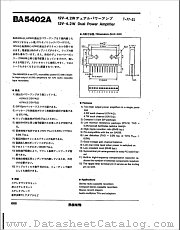 BA5402A datasheet pdf ROHM