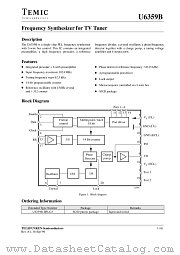 U6359B-BFLG3 datasheet pdf TEMIC