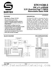 STK11C88-3W45 datasheet pdf SIMTEK