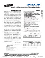 MAX12557ETK datasheet pdf MAXIM - Dallas Semiconductor