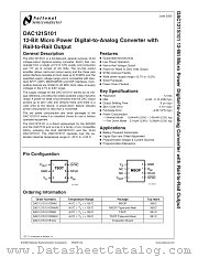DAC121S101CIMMX datasheet pdf National Semiconductor