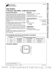 ADC124S021CIMMX datasheet pdf National Semiconductor