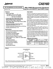 CA5160E datasheet pdf Intersil