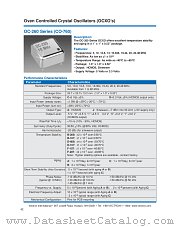 OC-260-CJB-208CA-20 datasheet pdf Vectron