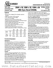 GS84032AT-166 datasheet pdf GSI Technology