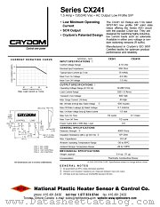 CX241 datasheet pdf Crydom Co