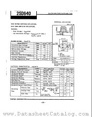 2SD640 datasheet pdf TOSHIBA