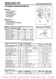 2SK3337-01 datasheet pdf Fuji Electric