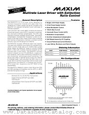 MAX3737EGJ datasheet pdf MAXIM - Dallas Semiconductor