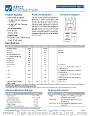 AH22 datasheet pdf WJ Communications
