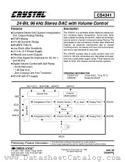 CS4341-KS datasheet pdf Cirrus Logic