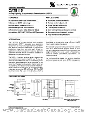 CAT5115SI-50MSOP datasheet pdf Catalyst Semiconductor