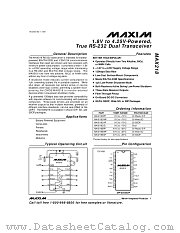 MAX218CAP datasheet pdf MAXIM - Dallas Semiconductor