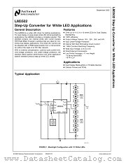 LM3502ITL-44 datasheet pdf National Semiconductor