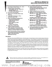 MSP30X12X2 datasheet pdf Texas Instruments