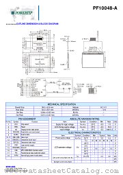 PF10048-A datasheet pdf Powertip Technology