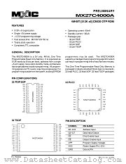 MX27C4000AMC-12 datasheet pdf Macronix International