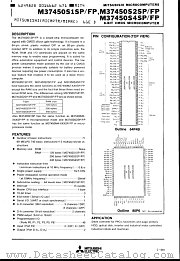M37450S4SP datasheet pdf Mitsubishi Electric Corporation