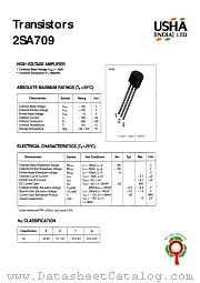 2SA709 datasheet pdf USHA India LTD
