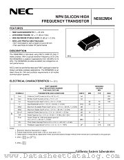 NE662M04-T2 datasheet pdf NEC