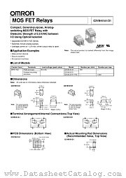 G3VM-61D1 datasheet pdf OMRON Electronics
