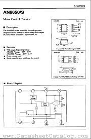 AN6650 datasheet pdf Panasonic