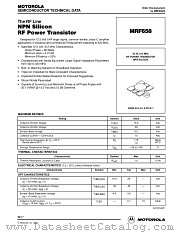 MRF658 datasheet pdf Motorola